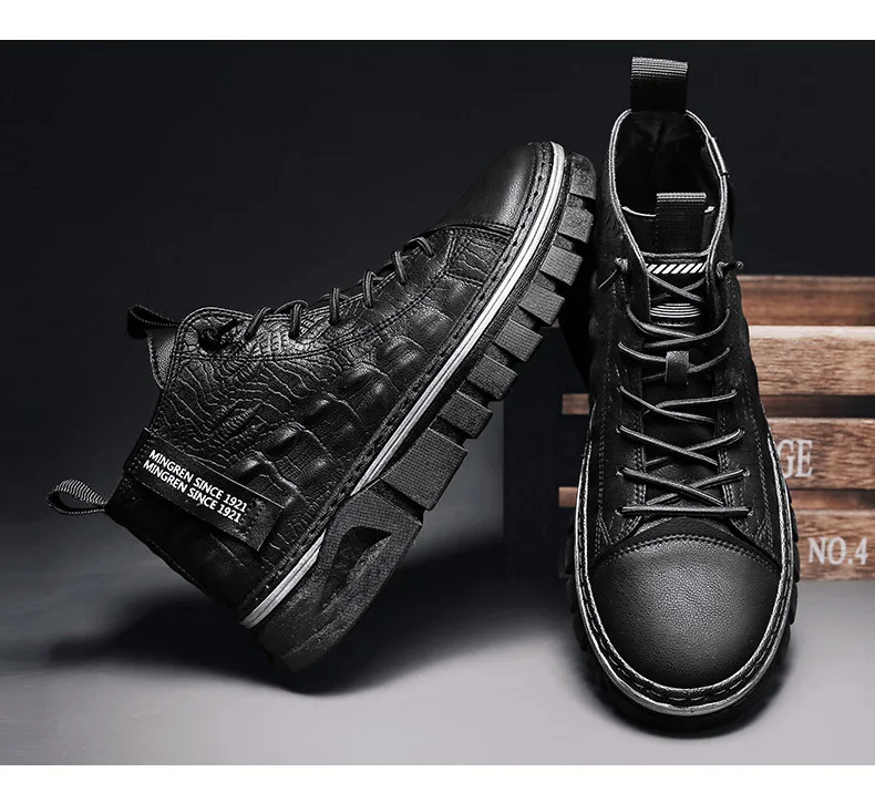 Bota Masculina em Couro Genuino - Tratora Premium
