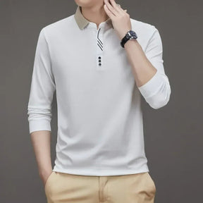 Camisa Polo  Comprida Gola Sofisticada