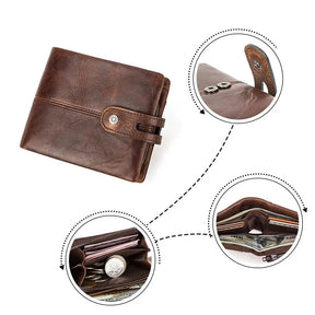 Carteira Masculina em Couro Genuino - Contact Men