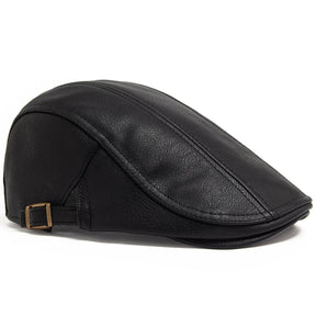 Boina Masculina Inglesa de Couro Ferrutini FRT279