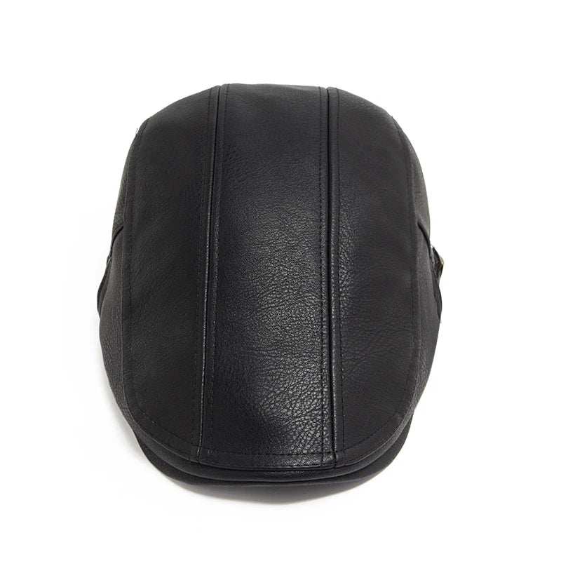 Boina Masculina Inglesa de Couro Ferrutini FRT279