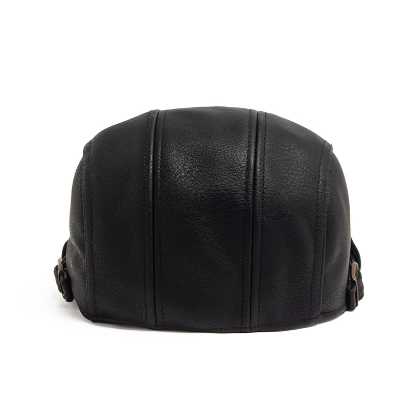 Boina Masculina Inglesa de Couro Ferrutini FRT279