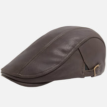 Boina Masculina Inglesa de Couro Ferrutini FRT279