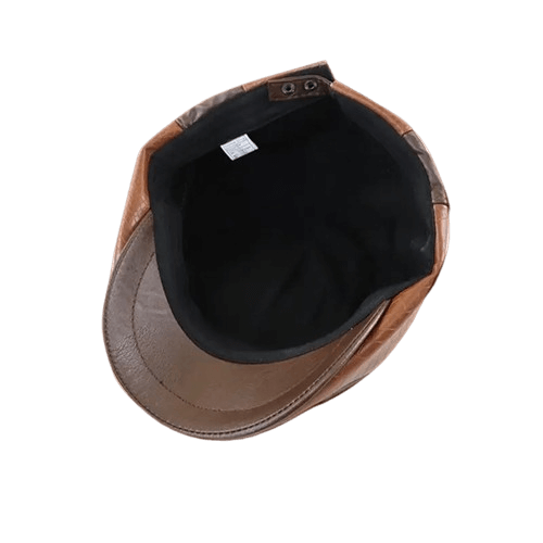 Boina Masculina Italiana de Couro Ferrutini FRT277