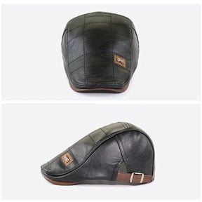 Boina Masculina Italiana de Couro Ferrutini FRT278