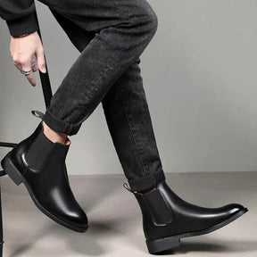 Bota Chelsea em Couro Masculina Ferrutini FRT253