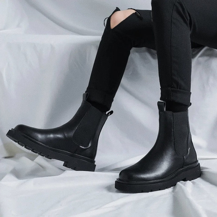 Bota Chelsea Masculina de Cano Alto Ferrutini FRT259