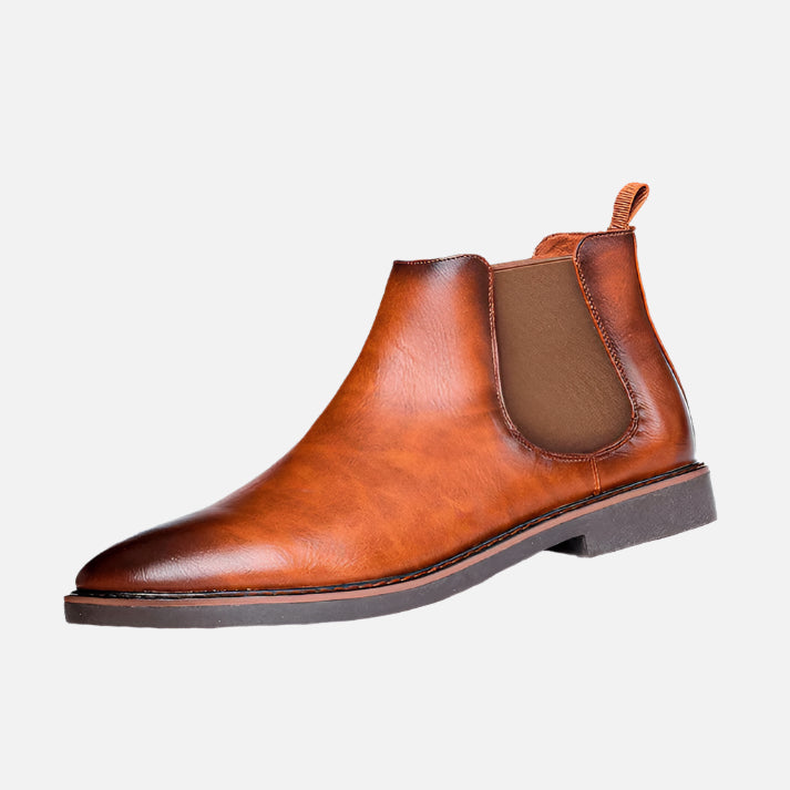 Bota Chelsea Masculina de Couro Ferrutini FRT255