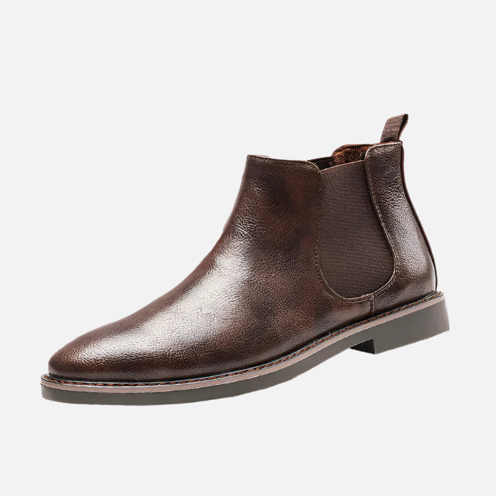 Bota Chelsea Masculina de Couro Ferrutini FRT255