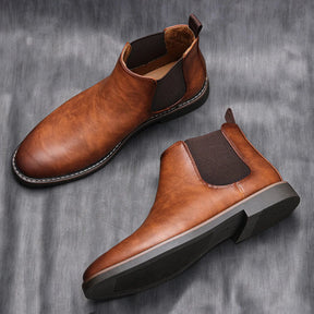 Bota Chelsea Masculina de Couro Ferrutini FRT255