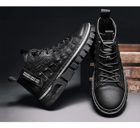 Bota Masculina em Couro Genuino - Tratora Premium
