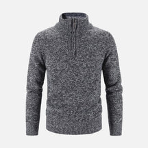 Suéter Masculino Gola Bordado Meio Zíper Ferrutini FRT234